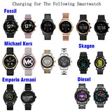 Charging Dock/Stand for Fossil Smartwatch Gen 6/5/5E/4 Garrett,Julianna Carlyle,Sport and for MK MKGO Runway with 5 Ft Cable