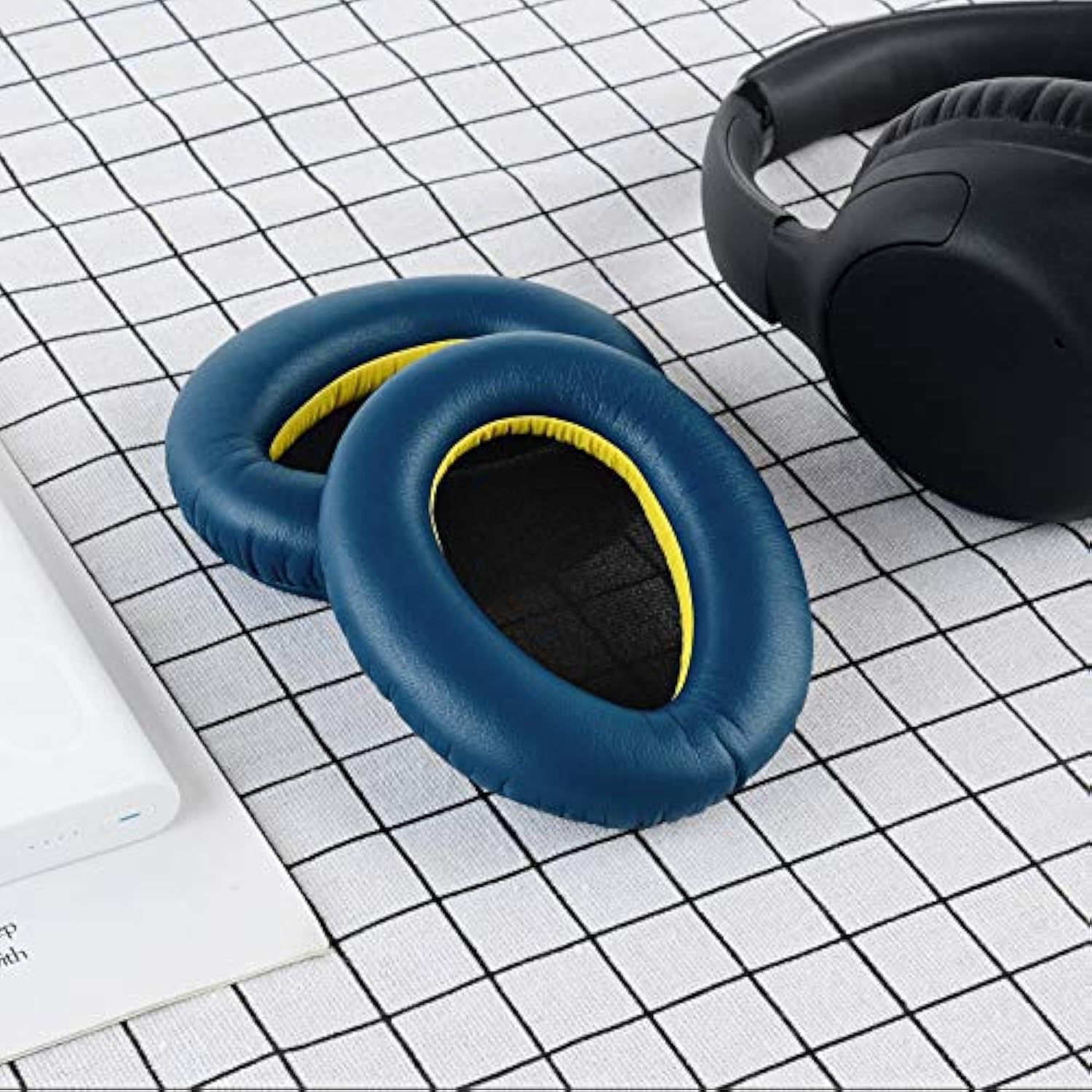 Geekria QuickFit Replacement Ear Pads Compatible with Sony WH-CH700N, WH-CH710N, WH-CH720N Headphones, Ear Cushions with Video Guide (Blue)