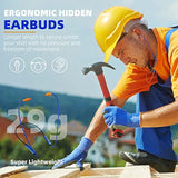 Ear Plugs Bluetooth Headphones For Work, Neckband Wireless Earbuds, Noise Redu