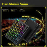 He30 Rapid Trigger Gaming Keyboard,One-Handed Magnetic Switch Hall Effect Rgb Hotswap Custom Mechanical Keyboard Adjustable Actuation,8Khz Hyper Polling Rate Mini Macro Gasket Keypad (Black)