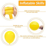 Yellow Latex Balloon Arch Kit, 102Pcs 18In 12In 10In 5In Yellow Balloons Arch Garland For Birthday, Baby Shower, Wedding, Sunflower, Honeybee Lemon,Yellow Theme Decoration With 33Ft Ribbon