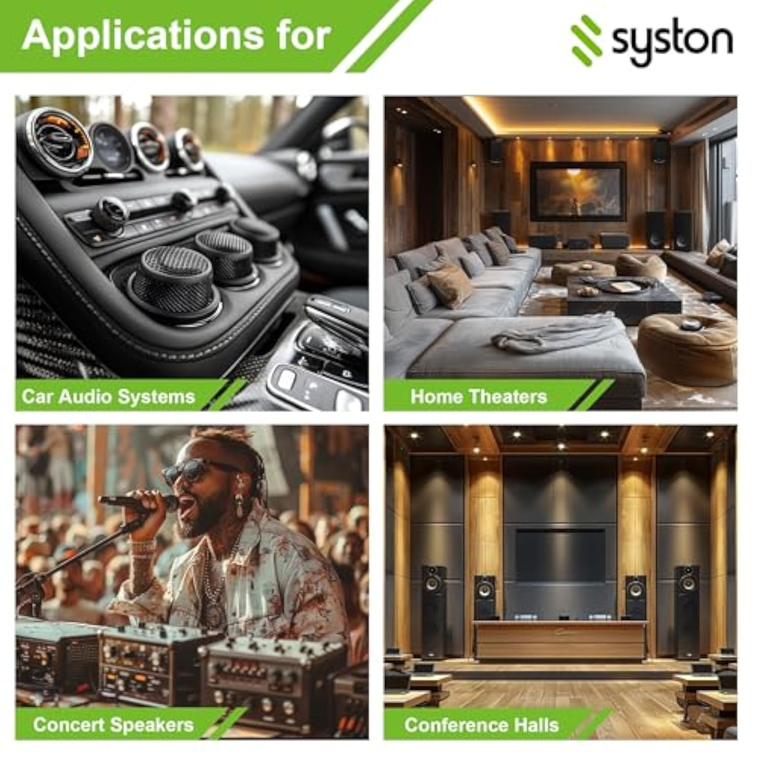 Syston 14/2 Speaker Audio Cable Wire Bulk, 14Awg 2C Strand Ofc - Oxygen Free Copper Conductors, Cmr Riser-Rated Indoor/Outdoor Uv Resistant Rohs Compliant For Home Theater Car Speakers, White 100 Ft