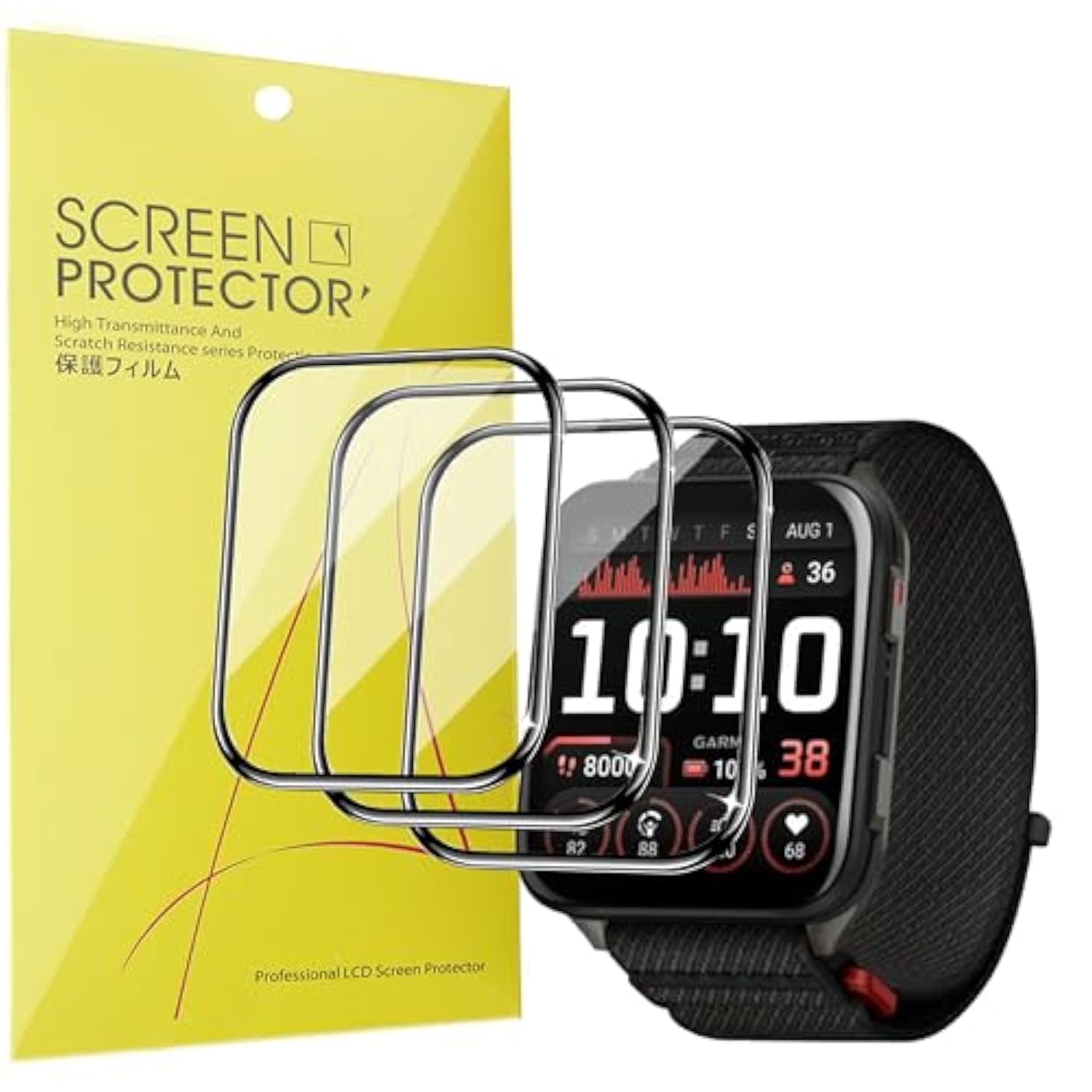 Compatible For Garmin Venu X1 Screen Protector, [3 Pack] 3D Full Coverage Pet Soft Screen Protector Film Compatible For Garmin Venu X1 Smartwatch (3 Pack)