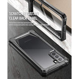 Guardian Series Case For Samsung Galaxy S21 5G, 6.3 Inch, Full-Body Hybrid Shockproof Bumper Clear Cover Case, Built-In-Screen Protector, Black/Clear