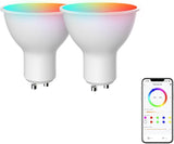 GU10 Smart LED Light Bulbs Color Changing 4 5W 2 Pack