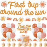 Boho Sun Party Decorations First Trip Around The Sun Banner Boho Sun 1