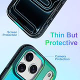 Aesthetic Case for iPhone 17 Pro Max Case for Women Girls [Compatible with Magsafe] Cute Girly Trendy Glitter Sparkly Rainbow Magnetic Protective