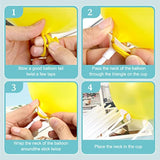 35 Pcs Balloon Sticks – 12.6" Plastic Holders with Base for Party Decorations