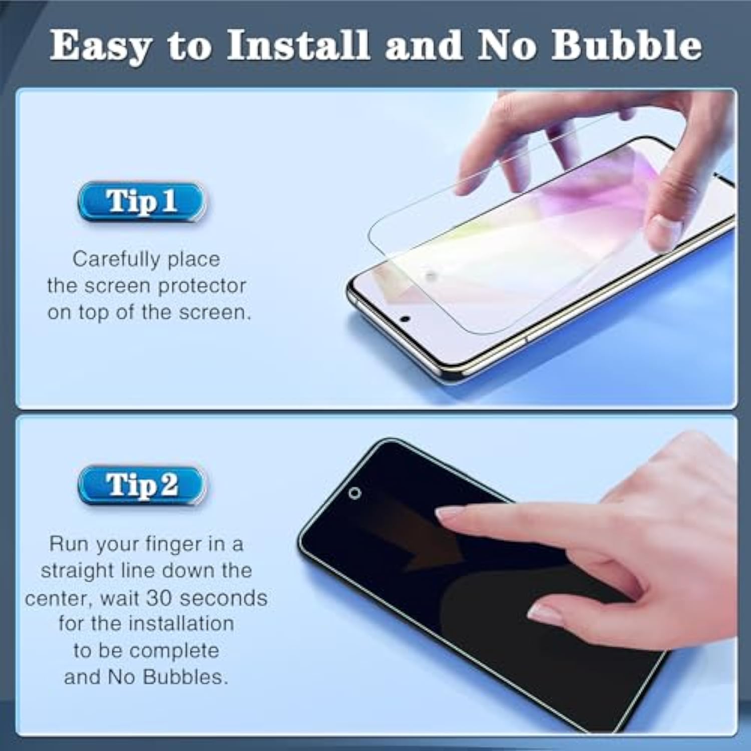 [3-Pack] Screen Protector For Samsung Galaxy A35 5G Tempered Glass, 9H Hardness, Bubble Free, Easy To Install