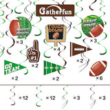30 Pieces Football Party Decorations Football Hanging Swirl For Football Birthday Party Football Game Day Tailgate Party Supplies