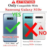 For Samsung Galaxy S10E Case: Galaxy S10E With Screen Protector - Military Grade Protective Cases With Finger Ring Holder Kickstand For Samsung S10E(Red)