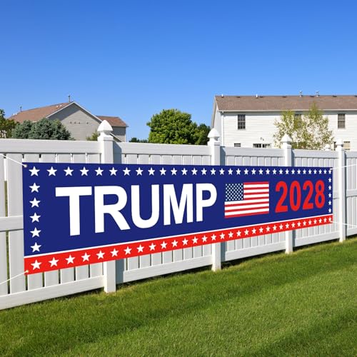 Trump 2028 Flag President Election Banner for Yard Garden Outdoor Decor 98" x 18"