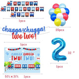 Chugga Chugga Two Two Party Supplies,Train 2Nd Birthday Party Supplies