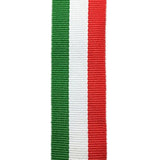 Red White And Green Grosgrain Stripes Ribbon Italian Flag Patriotic Ri