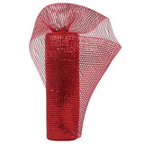 Red Mesh Ribbon Gold Deco Mesh Ribbon 10 Inch Wide Red Mesh Ribbon For Christmas Tree Metallic Mesh Roll Decorative Red Mesh Ribbon For Wreaths Garland Swag Basket Craft Supplies (30 Feet)