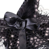 Halloween Witch Hat Headband For Halloween Costume Dress Up Party Supplies (Black)