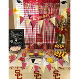 Graduation Decorations Maroon Gold 2025/Fall Bridal Shower/Burgundy Gold Graduation Party Decorations 2025/Burgundy Birthday Party Decor For Women 2Pcs Triangle Banners