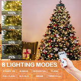 Christmas Lights For Tree, 400 Led Lights For Christmas Tree With Memory Function & 8 Modes, 6.6Ft X 16 Christmas Tree L