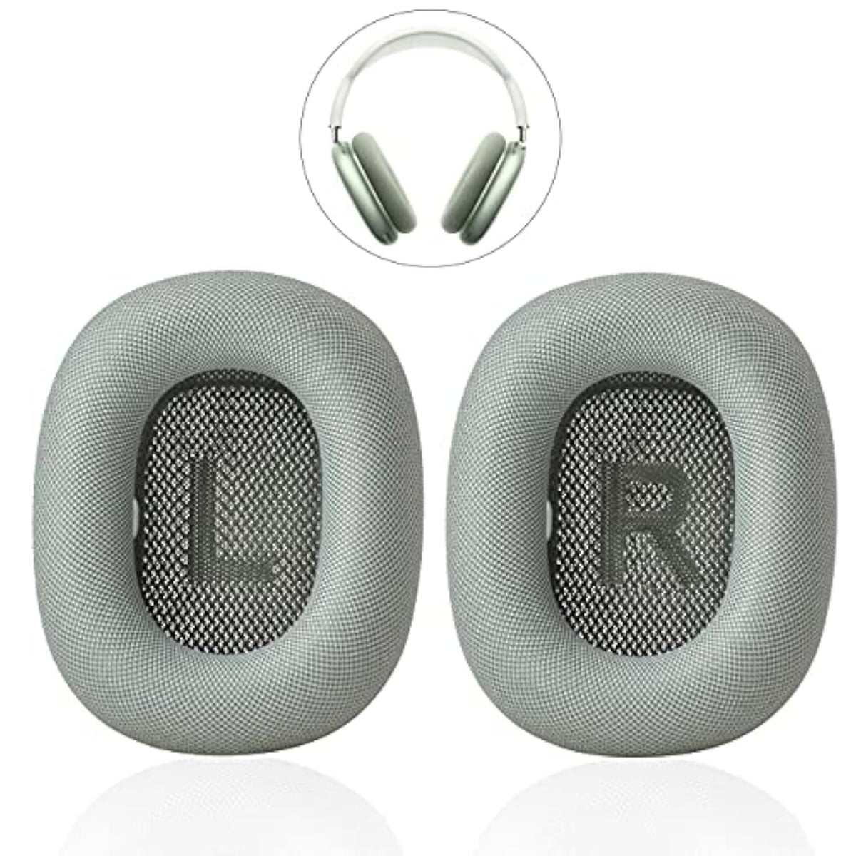 Replacement Earpads For Airpods Max, Ear Cushions Replacement For Airpod Max Headphone, Ear Pads Cover With Durable Mesh Fabric & Memory Foam, Comfortable And Easy Installation-Green