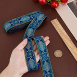 1.3 Inch Vintage Jacquard Ribbon, 7 Yards Emobridered Woven Ribbon Boh