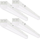 4 Pack 4FT LED Linear Light Fixtures CCT Selectable 40W 32W 24W Shop Lights for Office Garage