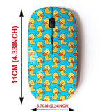 2.4G Wireless Mouse With Cute Pattern Design For All Laptops And Desktops With Nano Receiver - Rubber Duck Art
