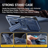 for  Galaxy A16/ A17/ A26 Case with 2 Pack Screen Protector, Slide Camera Lens Cover, Kickstand & Lanyard Strap, Dual Layer Shockproof