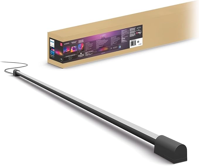 Philips Hue Large Smart Light Tube Black White and Color Ambiance LED Light Bar TV Sync
