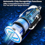 ?Mfi Certified?Iphone 17 Car Charger Fast Charging, 2Pack 90W Dual Pd Power Cigarette Lighter Usb C Car Charger + Type-C Cable For Iphone 17/17 Air/17 Pro/17 Pro Max/16/15/Galaxy S25/S24/Pixel