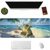 Turtle Gaming Mouse Pad Extended Desk Computer Keyboard Laptop Mouse Pads For Gaming Home Office Work, Large Long Desk Mat Mousepad With Non-Slip Rubber Base 31.5×11.8Inch(17)