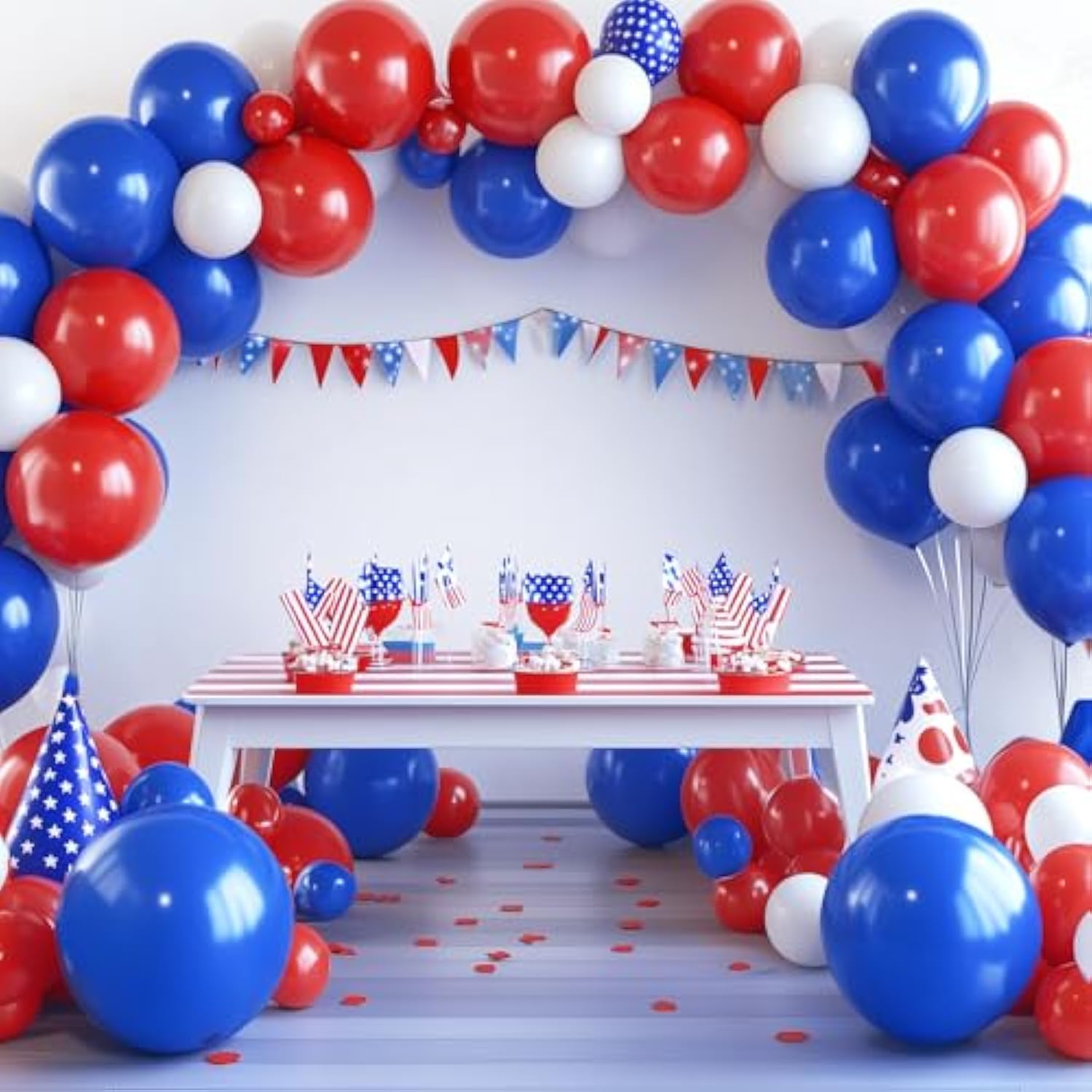 Royal Blue Balloon Garland Kit: 129-Piece Party Decorations