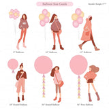 Afterloon Biodegradable Balloons 24 Pcs Clear 12" With Shiny Pink Circle Confetti, Thickened Extra Strong Latex Helium Float, Baby Shower Gender Reveal Garland Arch Wedding Birthday Party Decorations