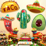 5Pcs Cinco de Mayo Balloons, Mexican Fiesta Balloons