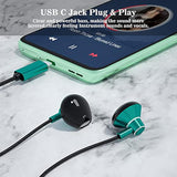 Usb C Headphones For Galaxy S23 Ultra, Usb Type C Earbuds Hifi Stereo Wired Us