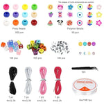 Bracelet Making Kit, Beads For Bracelets Making Pony, Kandi, Polymer Clay, Smile Face & Letter Beads For Jewelry Making, Diy Arts And Crafts Gifts Toys For Girls Age 6-12