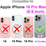 For Iphone 16 Pro Max Wallet Case, Flip Folio Cover With Stand Feature For Women Men, Pu Leather Phone Case Fit For Iphone 16 Pro Max 6.9'' [Rose Gold-Butterfly]