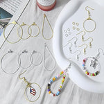 483Pcs Earring Making Kit With Beading Hoop Earring Finding Component Accessories,Earring Hooks,Jump Rings,Earring Backs For Jewelry Making Diy Craft