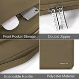 MOSISO 360 Protective Laptop Sleeve Compatible with MacBook Air/Pro, 13-13.3 inch Notebook, Compatible with MacBook Pro 14 inch M4 M3 M2 M1 Pro Max 2024-2021, Polyester Bag with Belt, Black