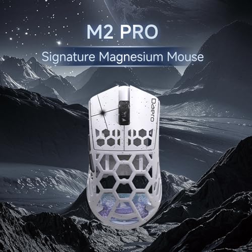 M2Pro Carbon Fiber Wireless Gaming Mouse,Tri-Mode 8K/Usb-C/Bluetooth Mouse Up To 30000Dpi,Paw3950 Optical Sensor Lightweight 40G,5 Programmable Button,Computer Mouse For Laptop,Pc,Mac