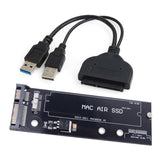 Usb 3.0 To Sata 22Pin & 12+6Pin Ssd Pcb Disk Drive Cable Adappter Compatible W