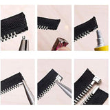 12 Sets Metal Zipper Latch Slider Retainer 3 Color #3#5#8#10 Insertion