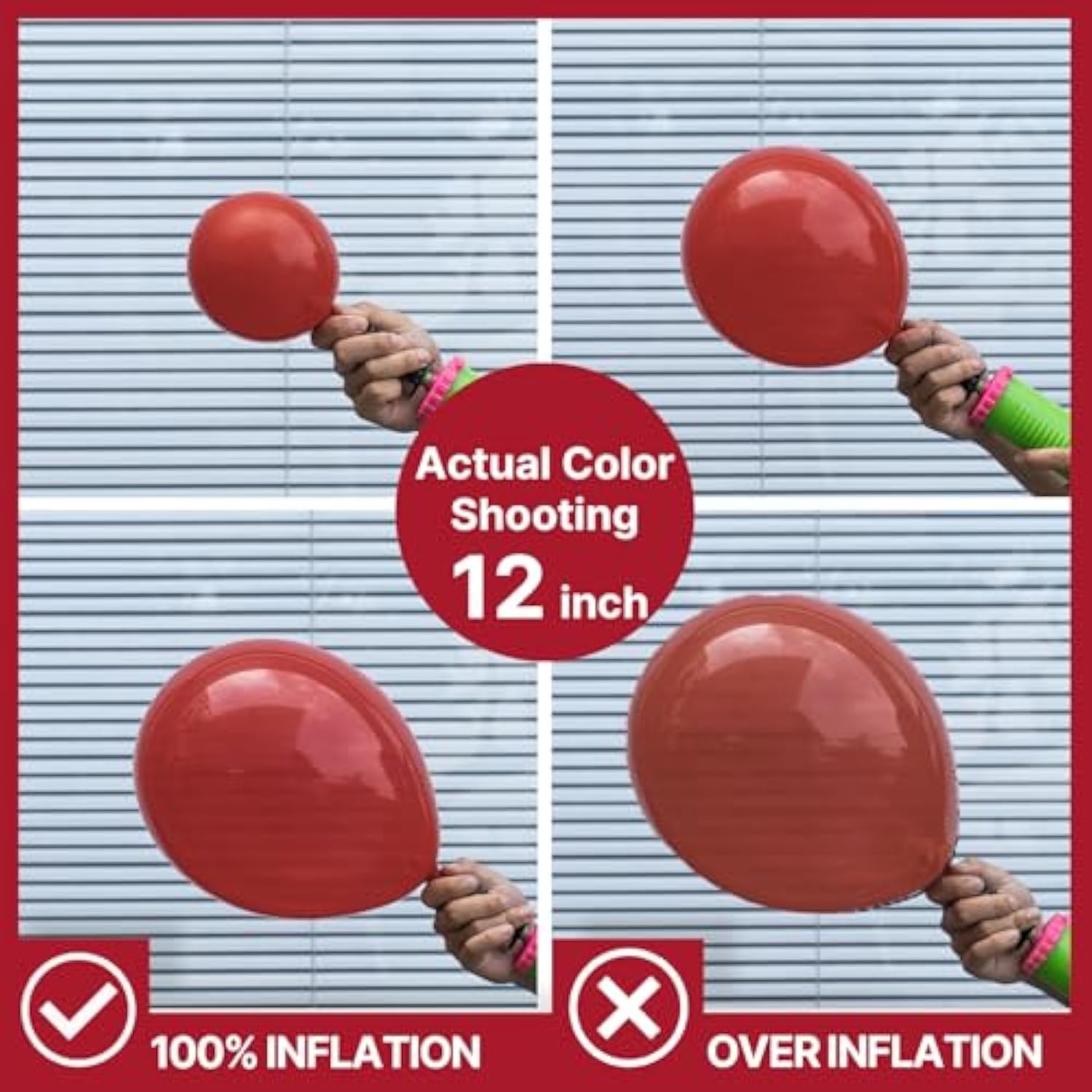 Burgundy Balloons 120 Pcs Different Sizes Pack Of 18 12 10 5 Inch Maroon Balloon Arch Kit Garland For Valentine'S Day Graduation Thanks Giving Christmas Birthday Party Decorations Red-Y62