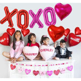 Xoxo Balloons Red Pink Xoxo Heart Balloons Valentines Day Decorations For For Valentines Day Bridal Shower Wedding Romantic Special Night Party Supplies Decorations