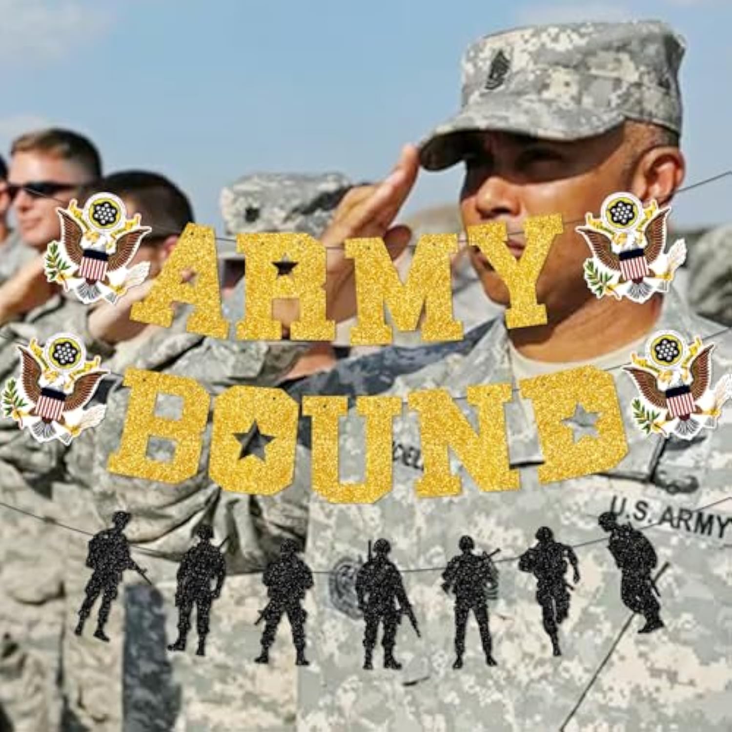Army Bound Banner, Army Party Decorations, Army Banner, Army Decorations For Party