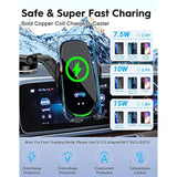 Wireless Car Charger Mount, Fast Charging Auto Clamping 15W Intelligent Dual Control Induction Car Phone Holder Mount Wireless Charging Compatible With All Iphone Android Smartphone