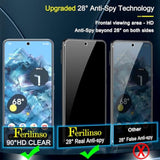 Google Pixel 8 Pro Privacy Screen Protector 3-Pack with Camera Lens Protector