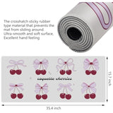 Cherry Bow Desk Mat Coquette Aesthetic Gaming Mouse Pad Large Xxl Mouse Pad Cute Non-Slip Rubber Base Keyboard Pad Waterproof Girly Desktop Mat For Laptop Computer Work Game Home Office-Cherry Bow