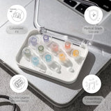 W1 For Iem - M - Patented Medical-Grade Silicone Ear Tips, Double W-Shaped Tube Core, More Stability