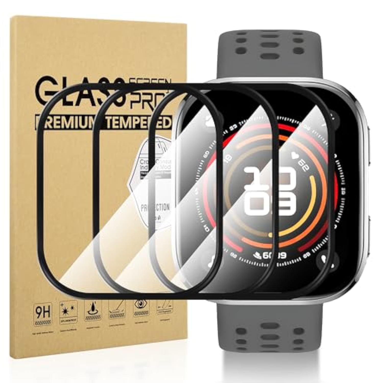 3-Pack For Amazfit Bip 6 Screen Protector, [Anti Scratch] Full Coverage High Definition Clear Protective Film