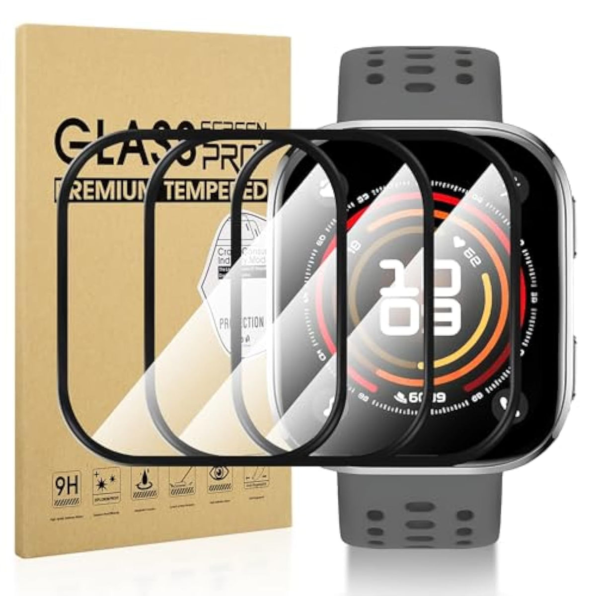 3-Pack For Amazfit Bip 6 Screen Protector, [Anti Scratch] Full Coverage High Definition Clear Protective Film